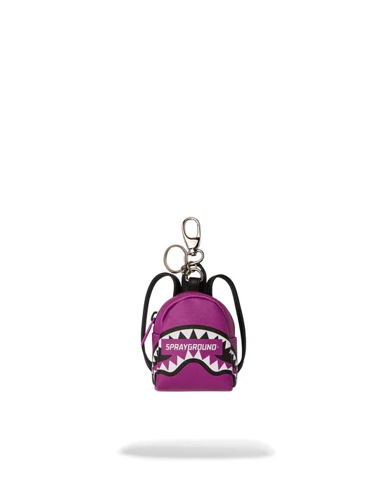 Stylish Yet Affordable Bags Sprayground Keyring CORE PURPLE BACKPACK KEYCHAIN