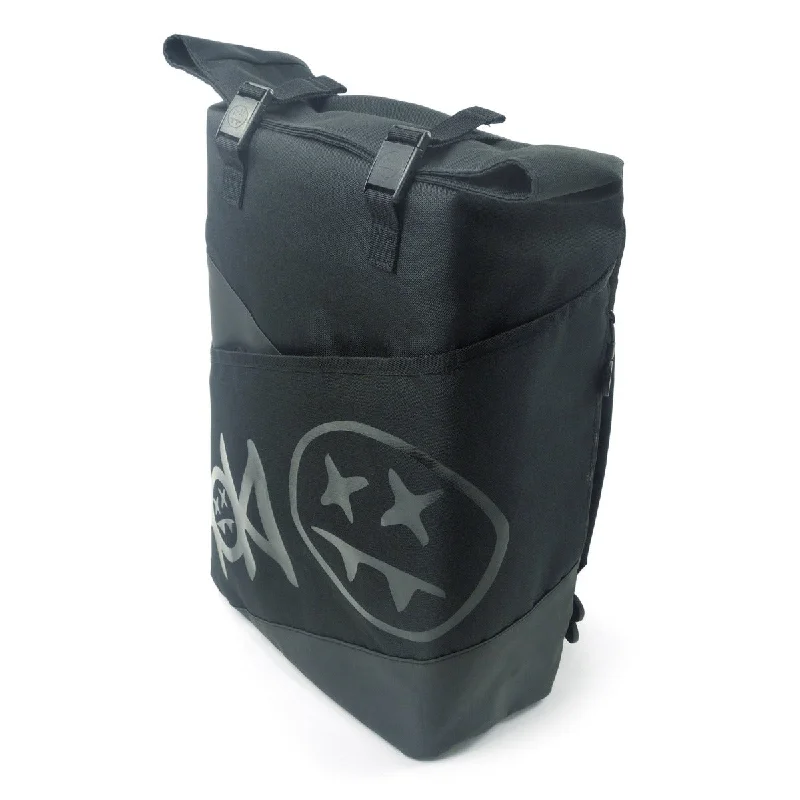 Flash Sale On Premium Bags Steve Aoki FŪL FANG Rolltop Tech Black Backpack