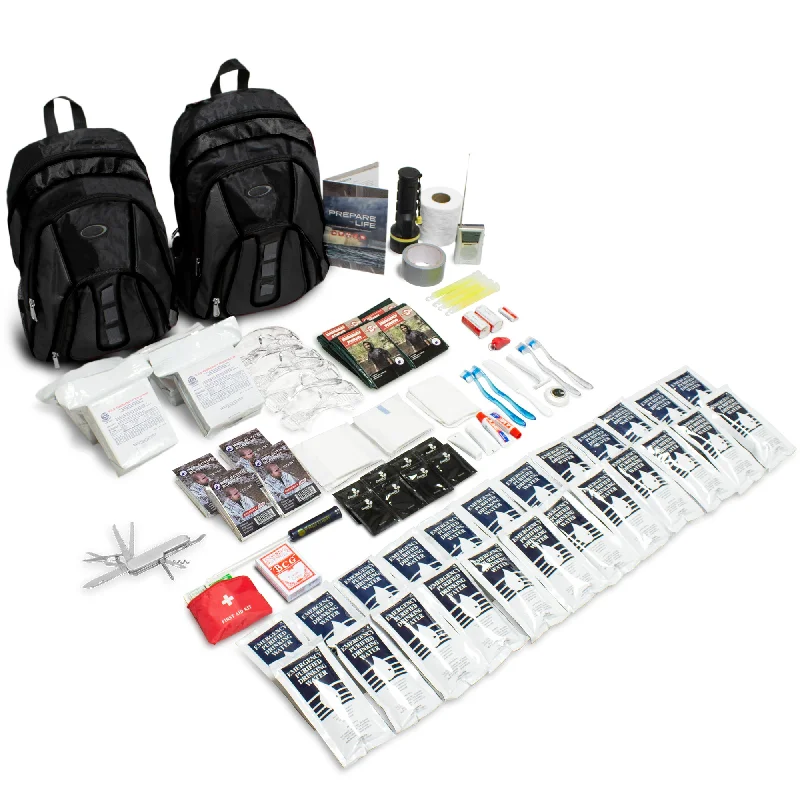 Customizable Bags For Personalized Style The Essentials Complete 72-Hour Kit - 4 Person: Black or Red Backpack Customizable Bags For Personalized Style The Essentials Complete 72-Hour Kit - 4 Person: Black or Red Backpack