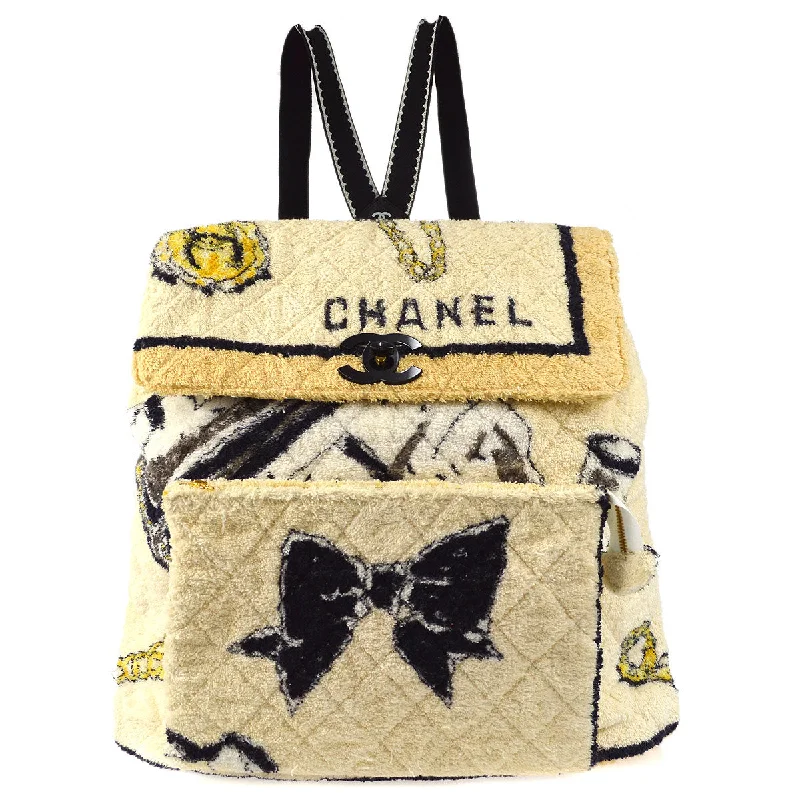 Stylish Bags For Fashion Influencers And Bloggers CHANEL 1994 Backpack Terry Cloth Stylish Bags For Fashion Influencers And Bloggers CHANEL 1994 Backpack Terry Cloth