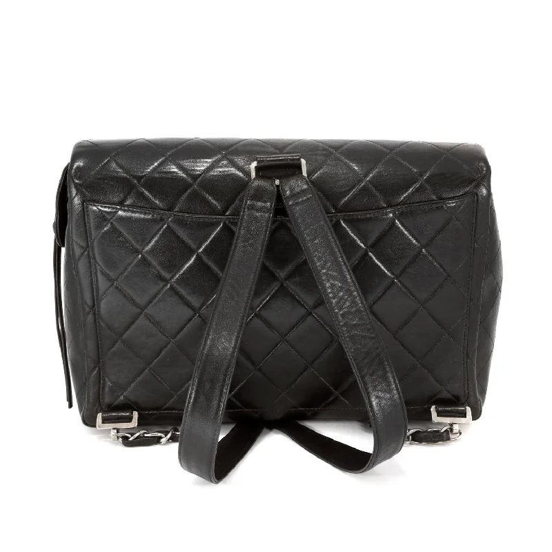 Inspired Bags For Timeless Elegance Chanel Black Lambskin Classic Flap Backpack