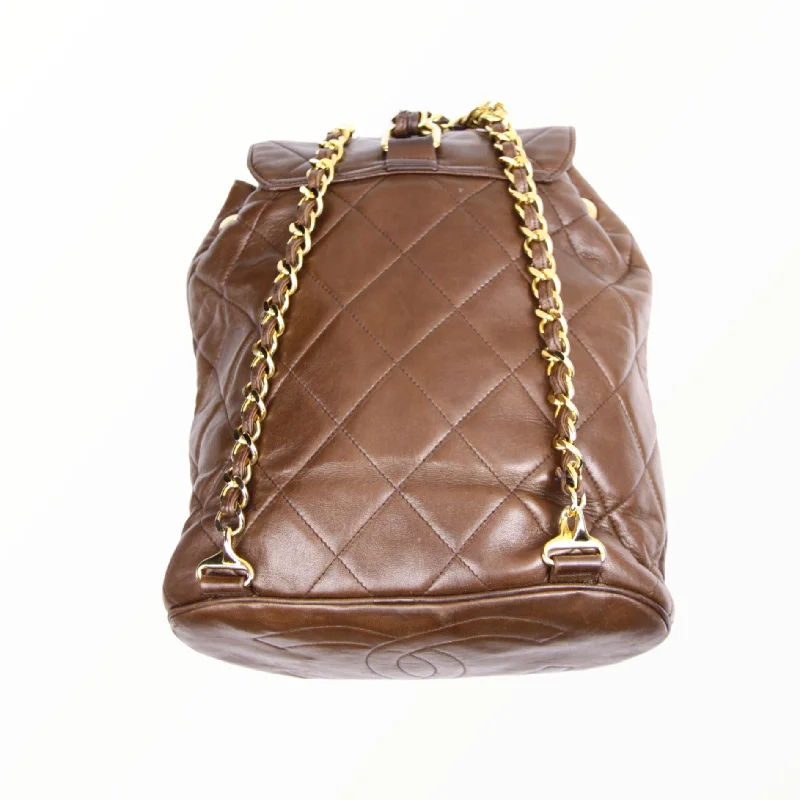 Inspired Bags For Affordable Luxury Chanel brown backpack - 1990s