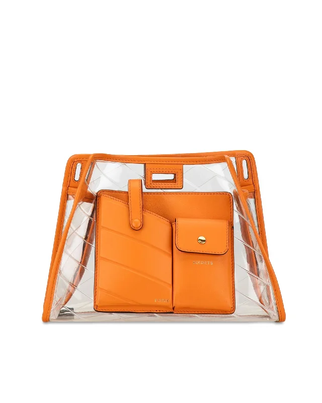 Chic And Clearance-Priced Tote Bags PVC Peekaboo Defender with Front Pockets