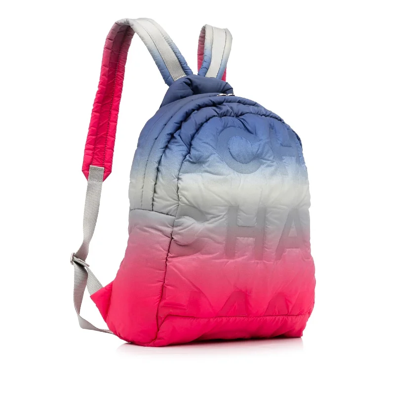 Spacious Bags With Holiday Promotions Chanel Nylon Embossed Doudoune Backpack (SHG-gUfGCc)