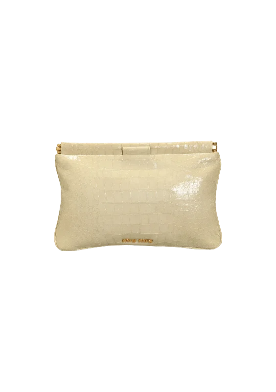 Holiday Gift Bags For Christmas CROCODILE EMBOSSED ST. COCCO CLUTCH