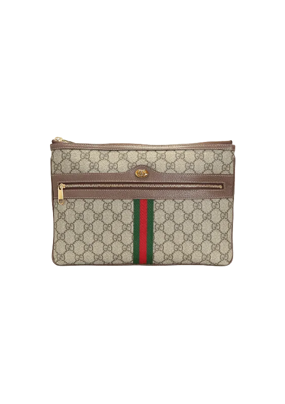 Limited Edition Bags For Collectors GG SUPREME OPHIDIA CLUTCH
