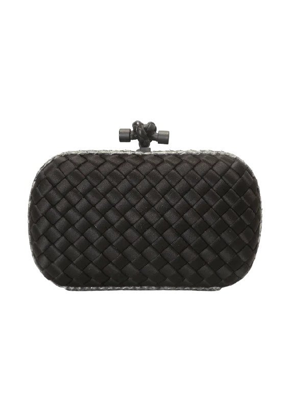 New Year Party Bag For Celebrations INTRECCIATO SATIN KNOT