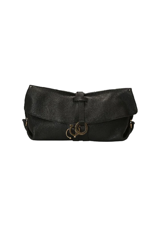 Party Bags For New Year's Eve And Special Occasions LEATHER GANCINI CLUTCH