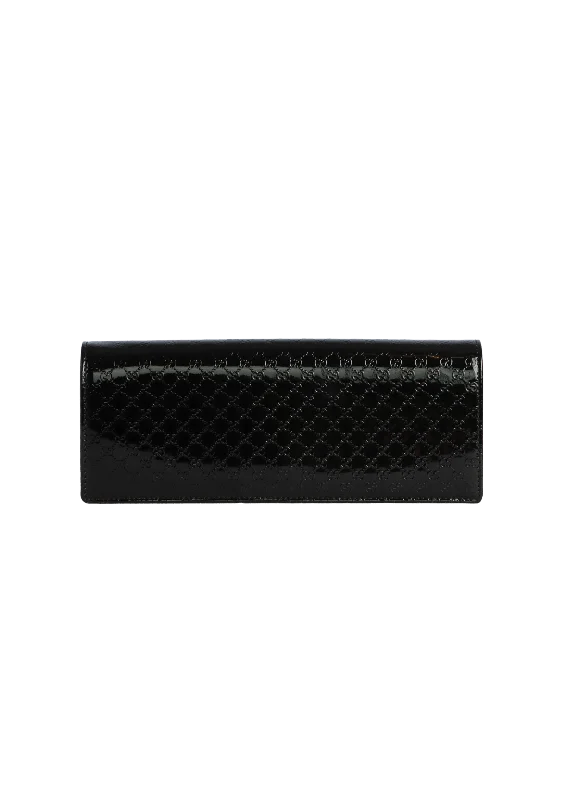 Designer-Inspired Bags At Budget-Friendly Prices PATENT MICROGUCCISSIMA SMALL BROADWAY CLUTCH