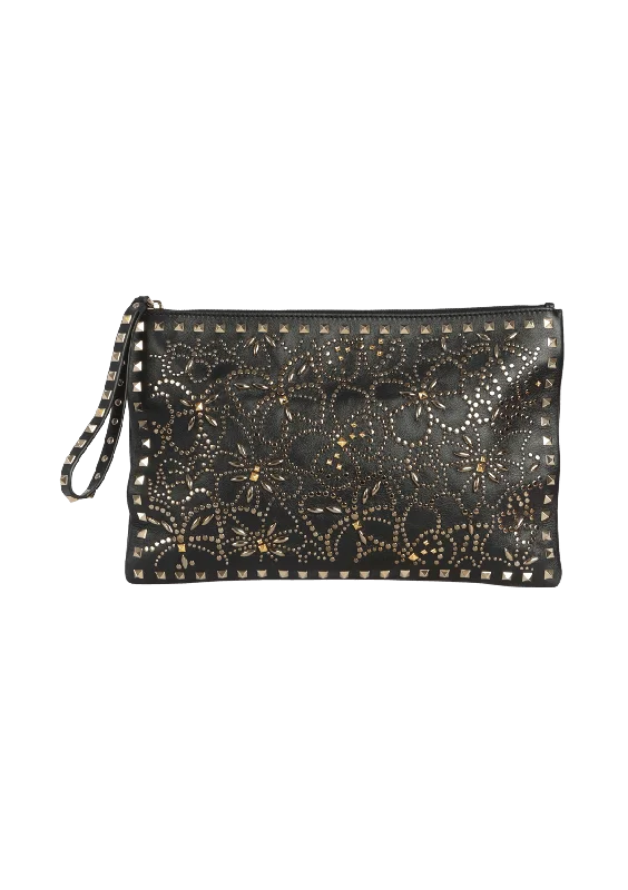 Cozy Handbags With Clearance Prices ROCKSTUD WRISTLET