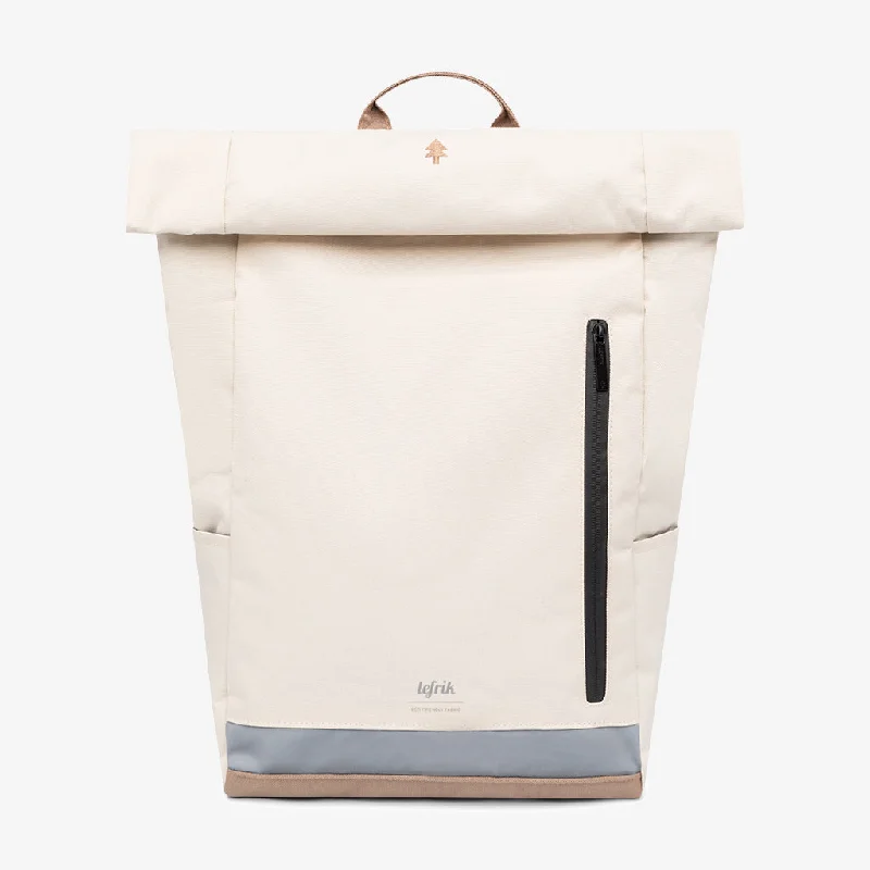 Chic Bags For Office Professionals And Urban Dwellers Roll Reflective Backpack Ecru