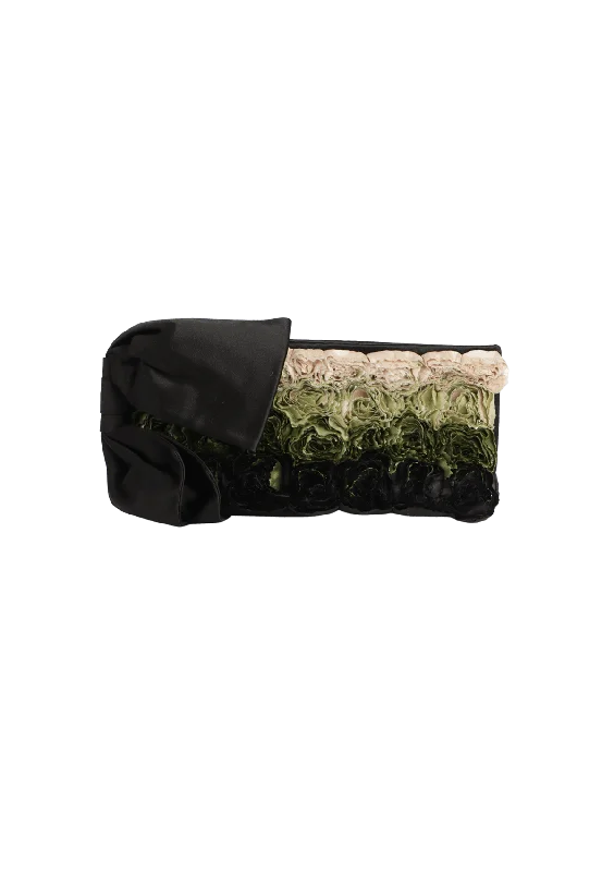 Stylish Bags For Fashion Bloggers With Promotions SATIN ROSE CLUTCH