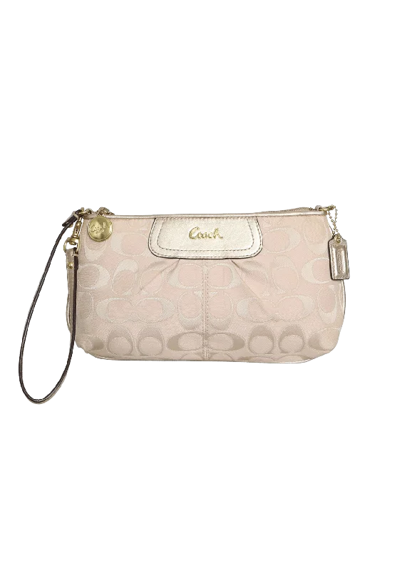Lightweight Bags With Clearance Prices SIGNATURE CANVAS WRISTLET