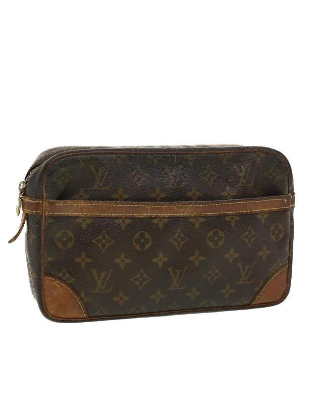 Tote Bag For Everyday Use Monogram Canvas Clutch Bag with Accessories - CD Rank