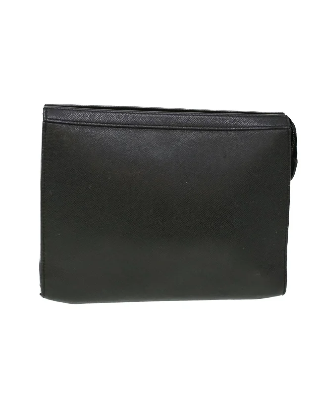 Chic And Clearance-Priced Tote Bags Taiga Clutch Bag with Serial No. M30547 - Ardoise