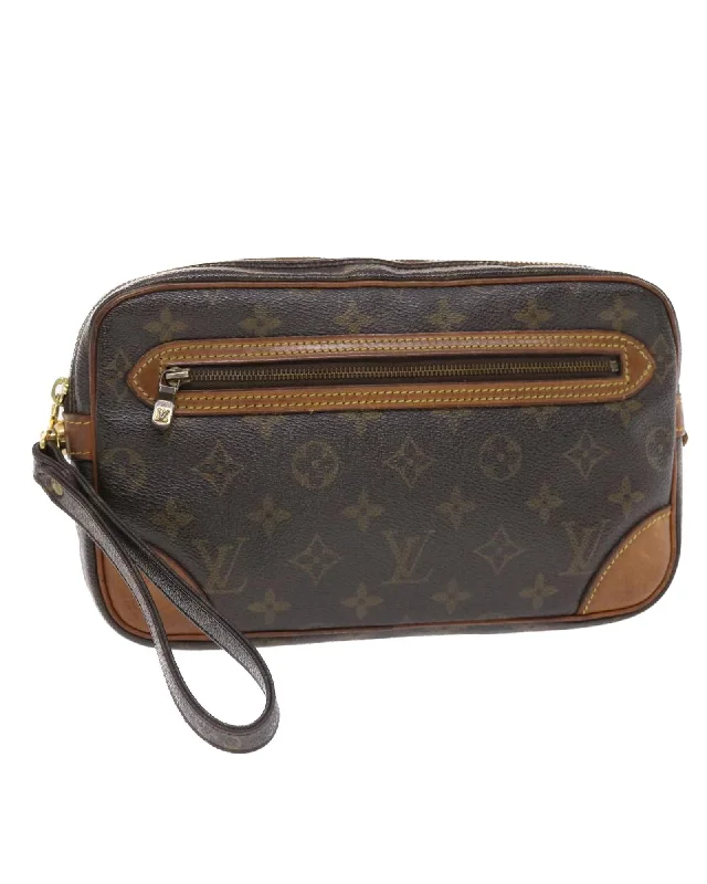 Eco-Friendly Bags With Discounts Monogram Canvas Clutch Bag