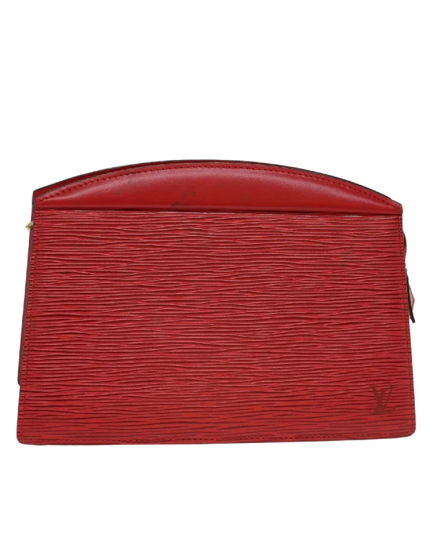 Urban Bags For City Life And Streetwear Fashion Red Epi Leather Clutch Bag - Authentic LV - SKU 50785 Urban Bags For City Life And Streetwear Fashion Red Epi Leather Clutch Bag - Authentic LV - SKU 50785