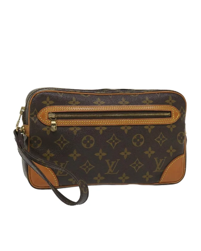 Elegant Bags For Formal Events And Luxury Occasions Monogram Canvas Clutch Bag - B Rank (57491) Elegant Bags For Formal Events And Luxury Occasions Monogram Canvas Clutch Bag - B Rank (57491)