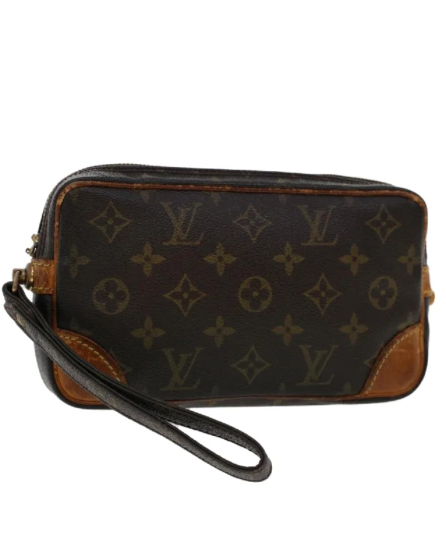 Discounted Designer Bags For Clearance Events Monogram Clutch Bag with Dragonne Handle