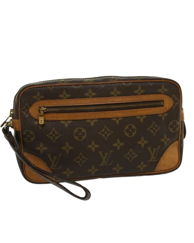 Wholesale Bags For Resellers Monogram Clutch Bag with Dragonne Detail