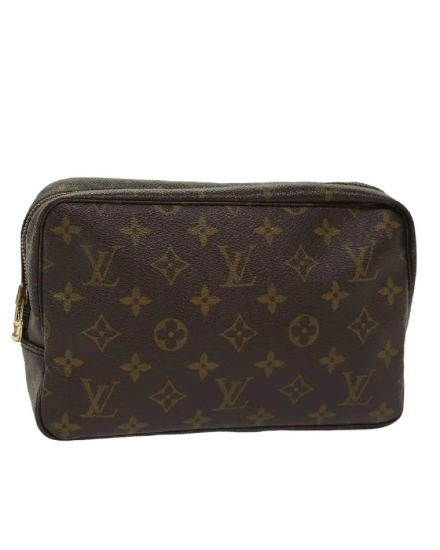 Vintage Bags For Retro And Classic Fashion Lovers Monogram Canvas Clutch Bag with Accessories Vintage Bags For Retro And Classic Fashion Lovers Monogram Canvas Clutch Bag with Accessories