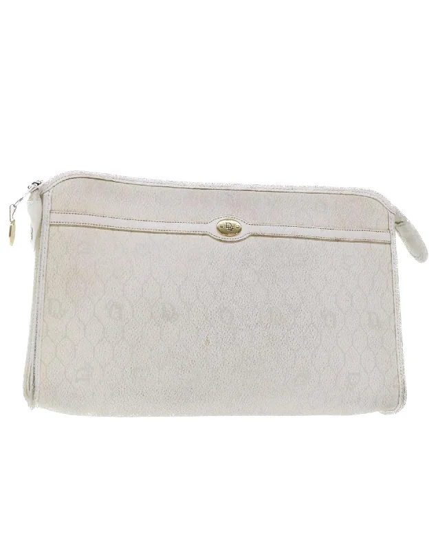 Rustic Bags For Outdoor And Nature-Inspired Looks White Honeycomb Canvas Clutch Bag Rustic Bags For Outdoor And Nature-Inspired Looks White Honeycomb Canvas Clutch Bag