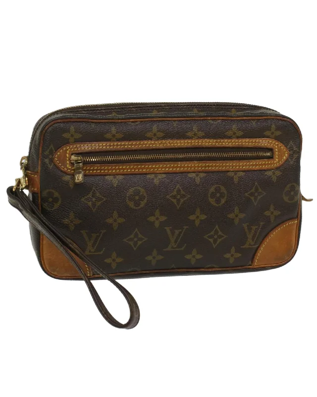 Eco-Friendly Bags With Promotions Monogram Clutch Bag with Dragonne Strap