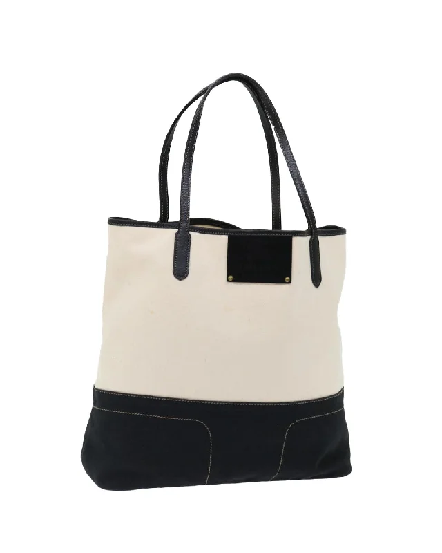 Limited Edition Bags For Collectors Canvas Tote Bag with Dual-tone Pattern and Multiple Compartments Limited Edition Bags For Collectors Canvas Tote Bag with Dual-tone Pattern and Multiple Compartments