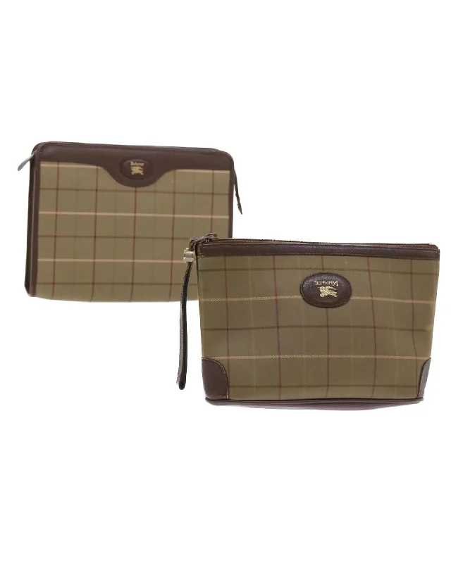 Luxury Bags On Sale Canvas Clutch Bag with Nova Check Design