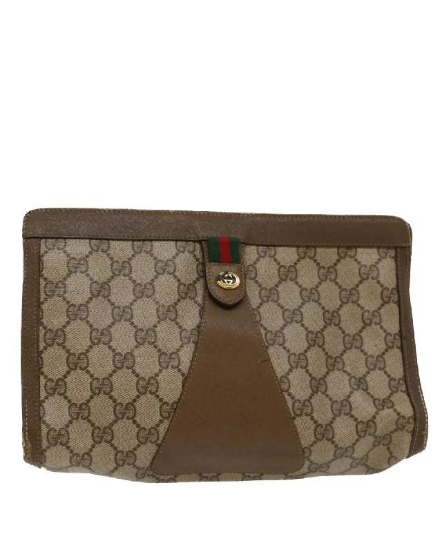 Affordable Bags For Budget Shoppers Canvas Clutch Bag with Signature Detailing