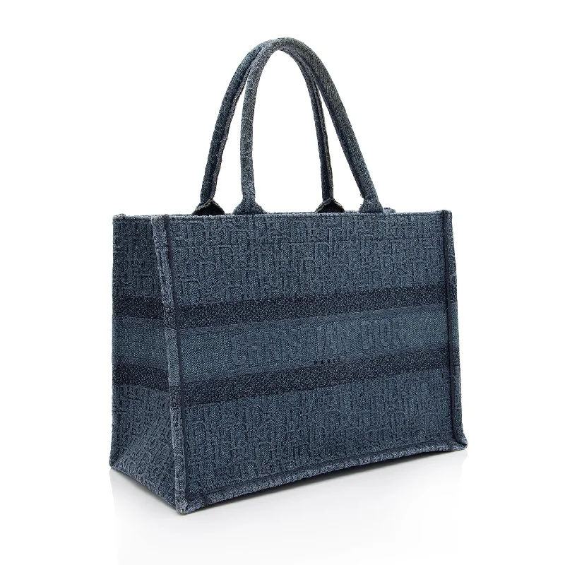 Limited-Time Offer On Trendy Bags Dior Oblique Denim Small Book Tote (SHF-qjX0Tk)