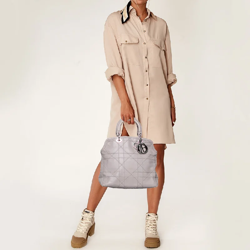 Handbag For Fashion DIOR Pale Lilac Cannage Leather Granville Tote