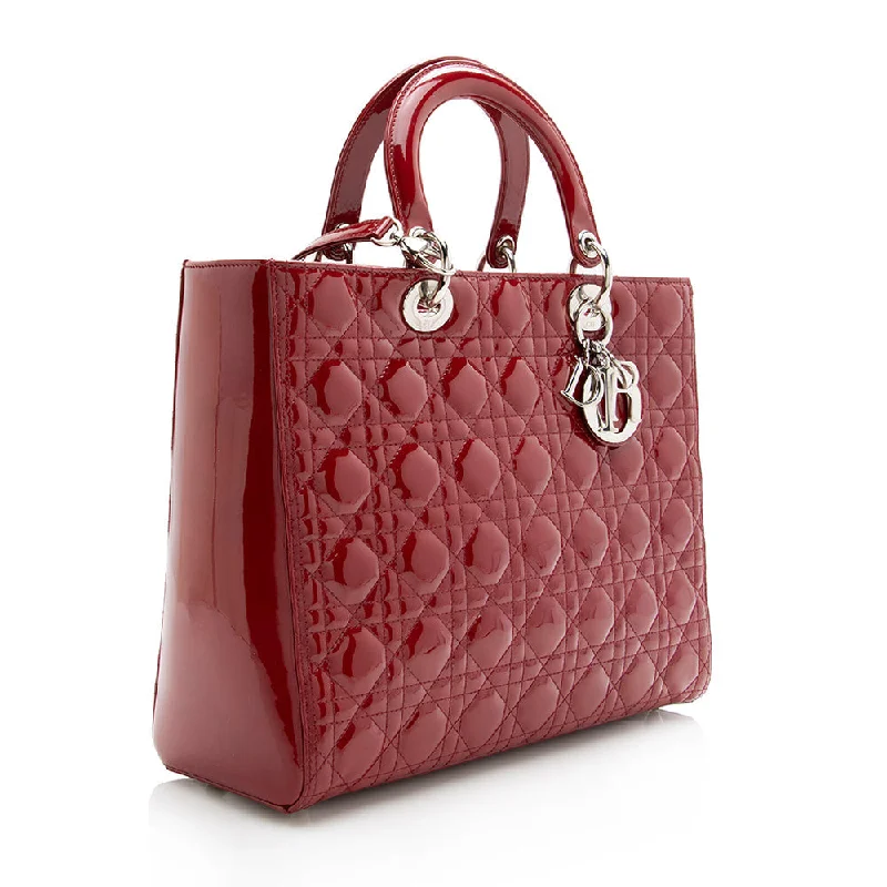 Affordable Bags For Budget Shoppers Dior Patent Leather Lady Dior Large Tote (SHF-17791) Affordable Bags For Budget Shoppers Dior Patent Leather Lady Dior Large Tote (SHF-17791)