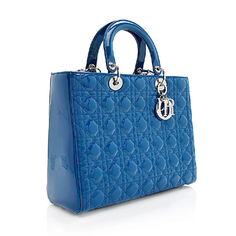Discounted Designer Bags For Clearance Sale Dior Patent Leather Lady Dior Large Tote (SHF-19135) Discounted Designer Bags For Clearance Sale Dior Patent Leather Lady Dior Large Tote (SHF-19135)