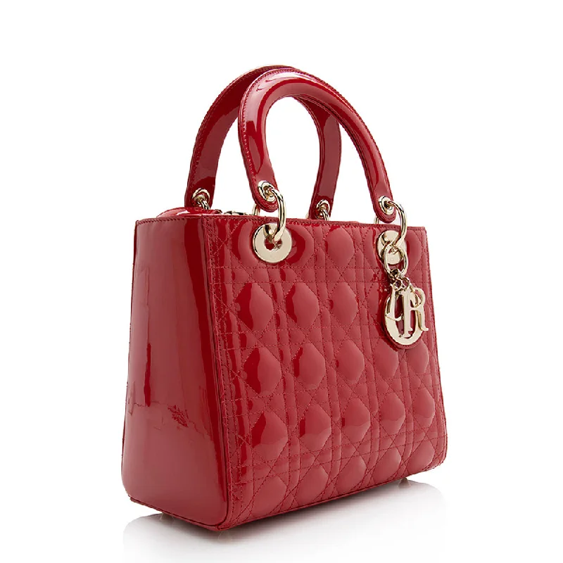 Eco-Friendly And Discounted Bags Dior Patent Leather Lady Dior Medium Tote (SHF-22059) Eco-Friendly And Discounted Bags Dior Patent Leather Lady Dior Medium Tote (SHF-22059)