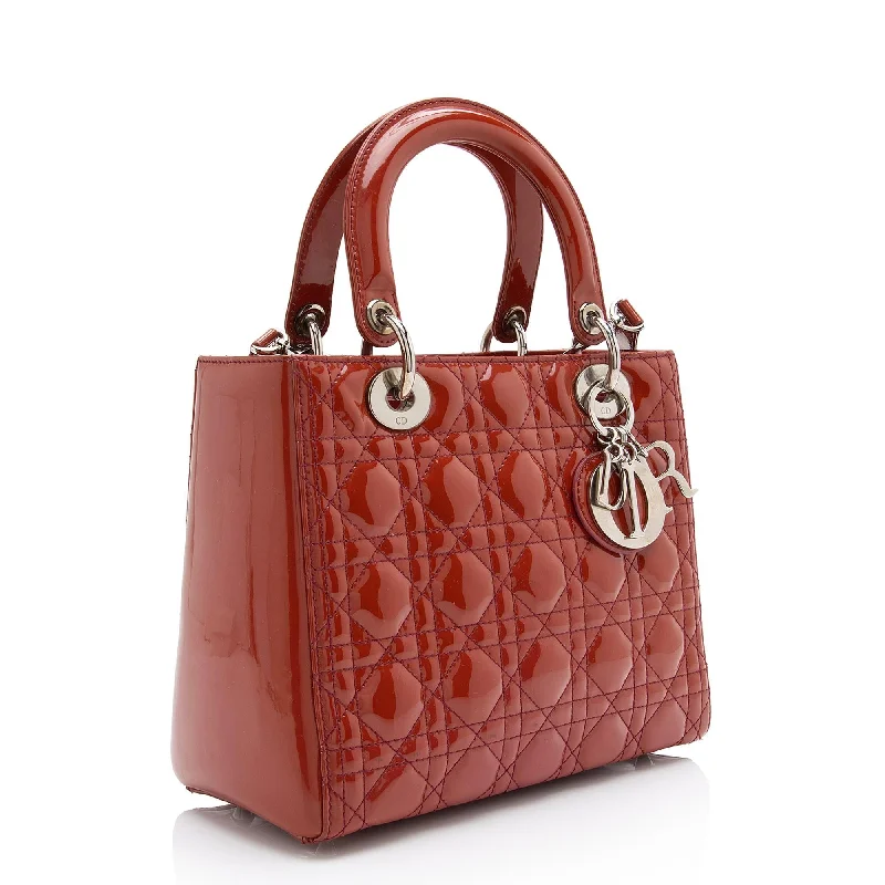 Lightweight And Affordable Bags Dior Patent Leather Lady Dior Medium Tote (SHF-23564) Lightweight And Affordable Bags Dior Patent Leather Lady Dior Medium Tote (SHF-23564)