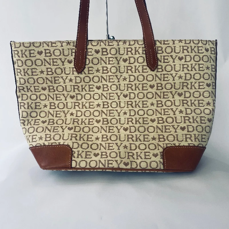 Flash Sale On Premium Bags DOONEY & BOURKE Large Tote Cream and Lavender NWOT