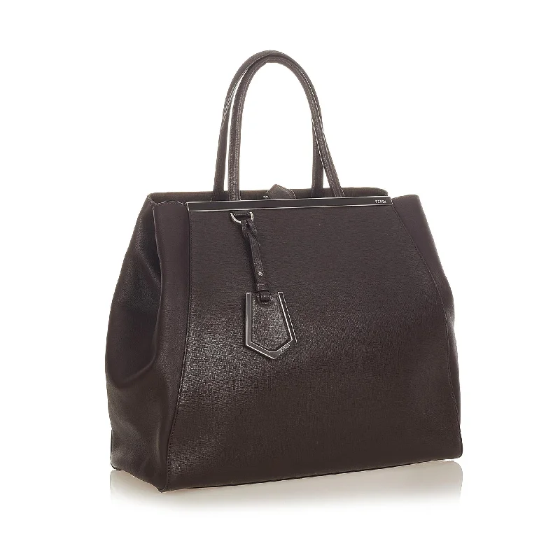 Discounted Designer Bags On Sale Fendi 2Jours Leather Tote Bag (SHG-26240)