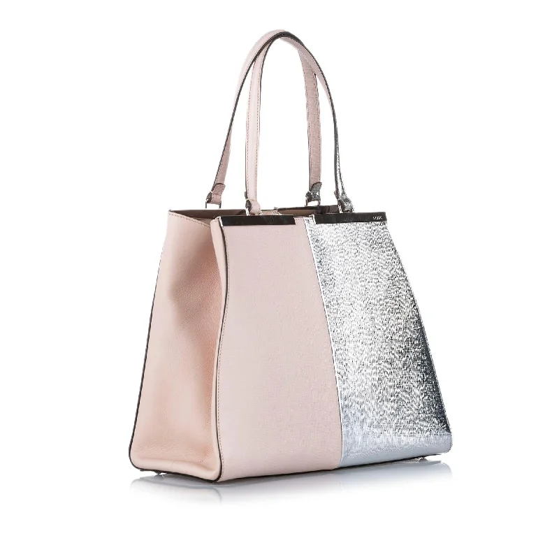 Clearance Bags For Budget Shoppers Fendi 2Jours Leather Tote Bag (SHG-32108)