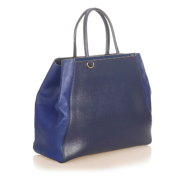 Sleek And Seasonal Sale Bags Fendi Large 2Jours Leather Tote Bag (SHG-37352)
