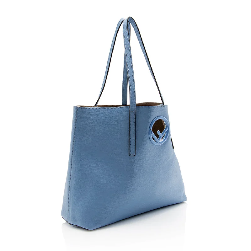 Trendy Bags For Sales Fendi Leather Logo Shopper Tote (SHF-14080)