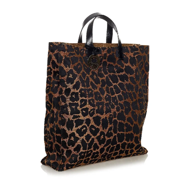 Bags For Personalized Gifts Fendi Leopard Print Nylon Tote Bag (SHG-33837)