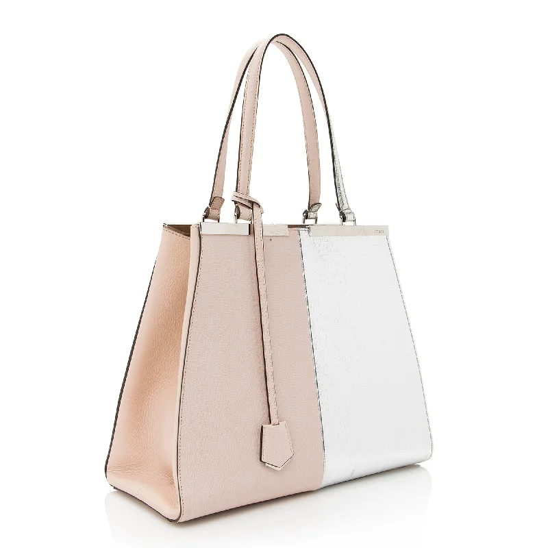 Discounted Designer Bags For Clearance Events Fendi Metallic Calfskin Bi Color 3Jours Tote (SHF-22279) Discounted Designer Bags For Clearance Events Fendi Metallic Calfskin Bi Color 3Jours Tote (SHF-22279)
