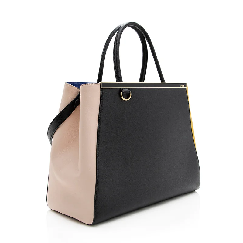 Cyber Monday Discounts On Bags Fendi Multicolor Leather 2Jours Tote (SHF-18522)