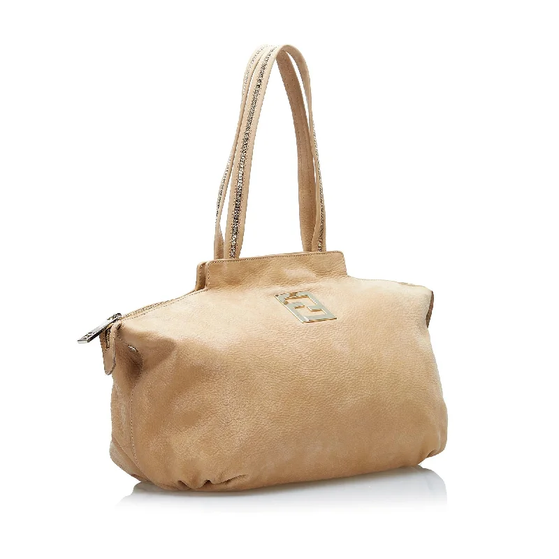 Valentine's Day Fendi Nubuck Chains Tote (SHG-36773)