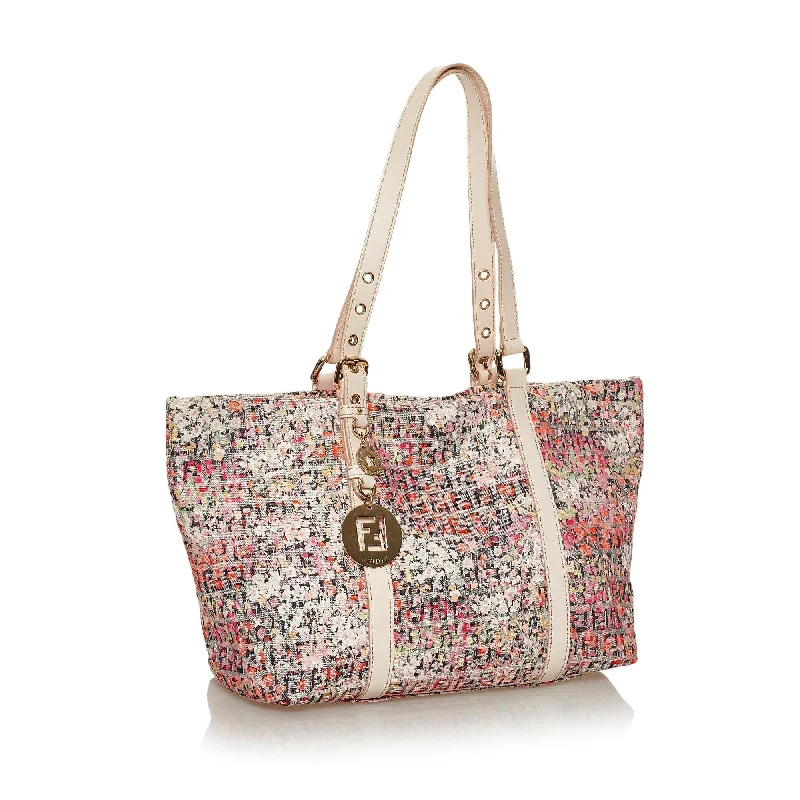 Discounted Designer Bags On Sale Fendi Zucchino Floral Tote Bag (SHG-28531)
