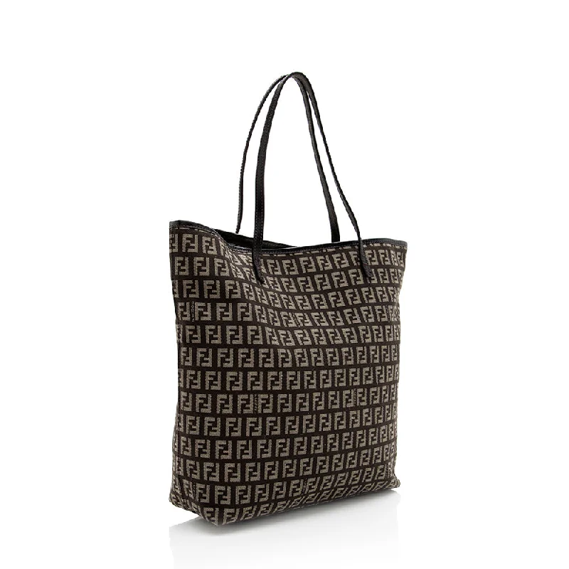 Elegant And On-Sale Evening Bags Fendi Zucchino Tote (SHF-18571)