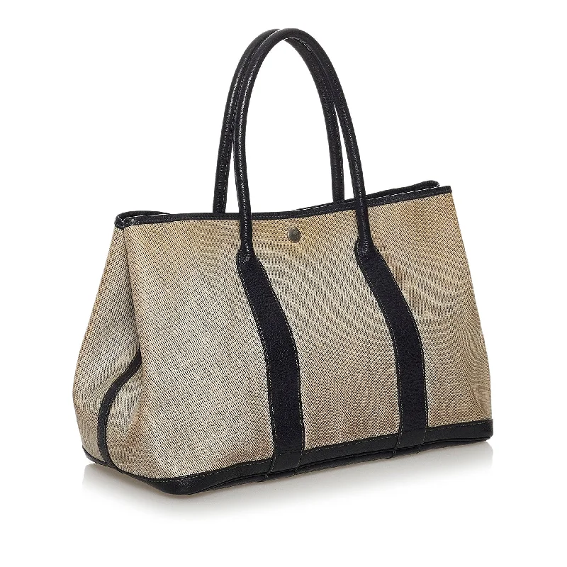 Compact Bags For Minimalist Travelers Gray Hermes Garden Party PM Tote Bag