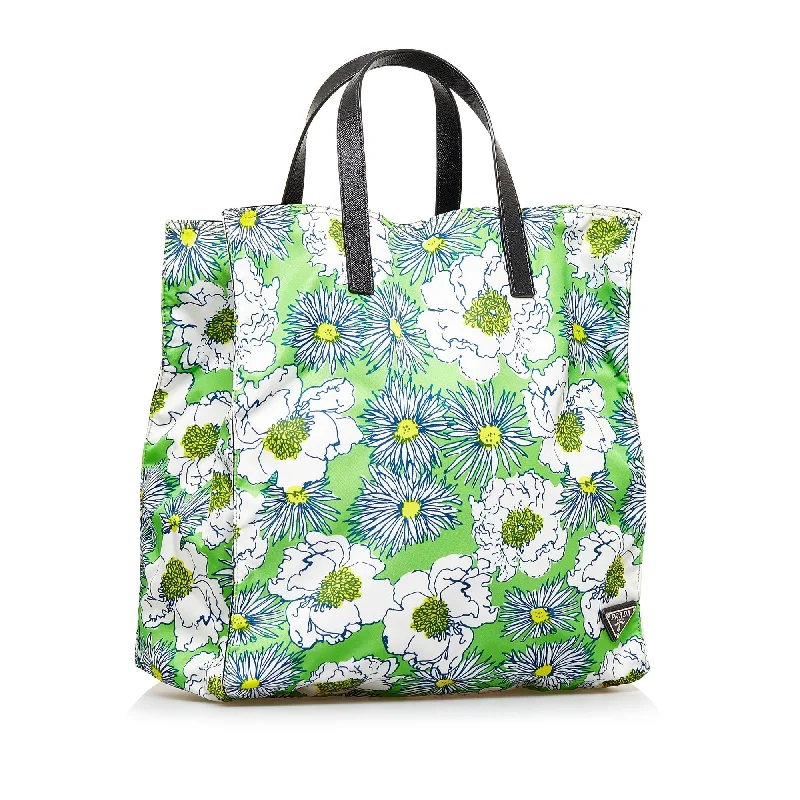 Tsa-Approved Bags For Hassle-Free Airport Security Green Prada Tessuto Stampato Tote