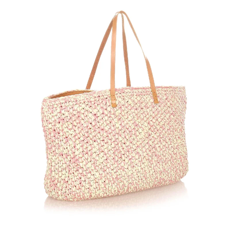 Trendy Bags For Teenage Girls Fendi Raffia Tote Bag (SHG-20578)